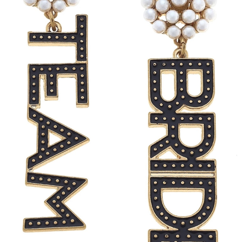 TEAM BRIDE earrings